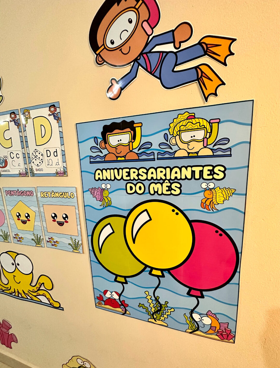 🐠🐟🐡 KIT DE DECORAÇÃO E RECURSO DE SALA - TEMA: FUNDO DO MAR - Image 2