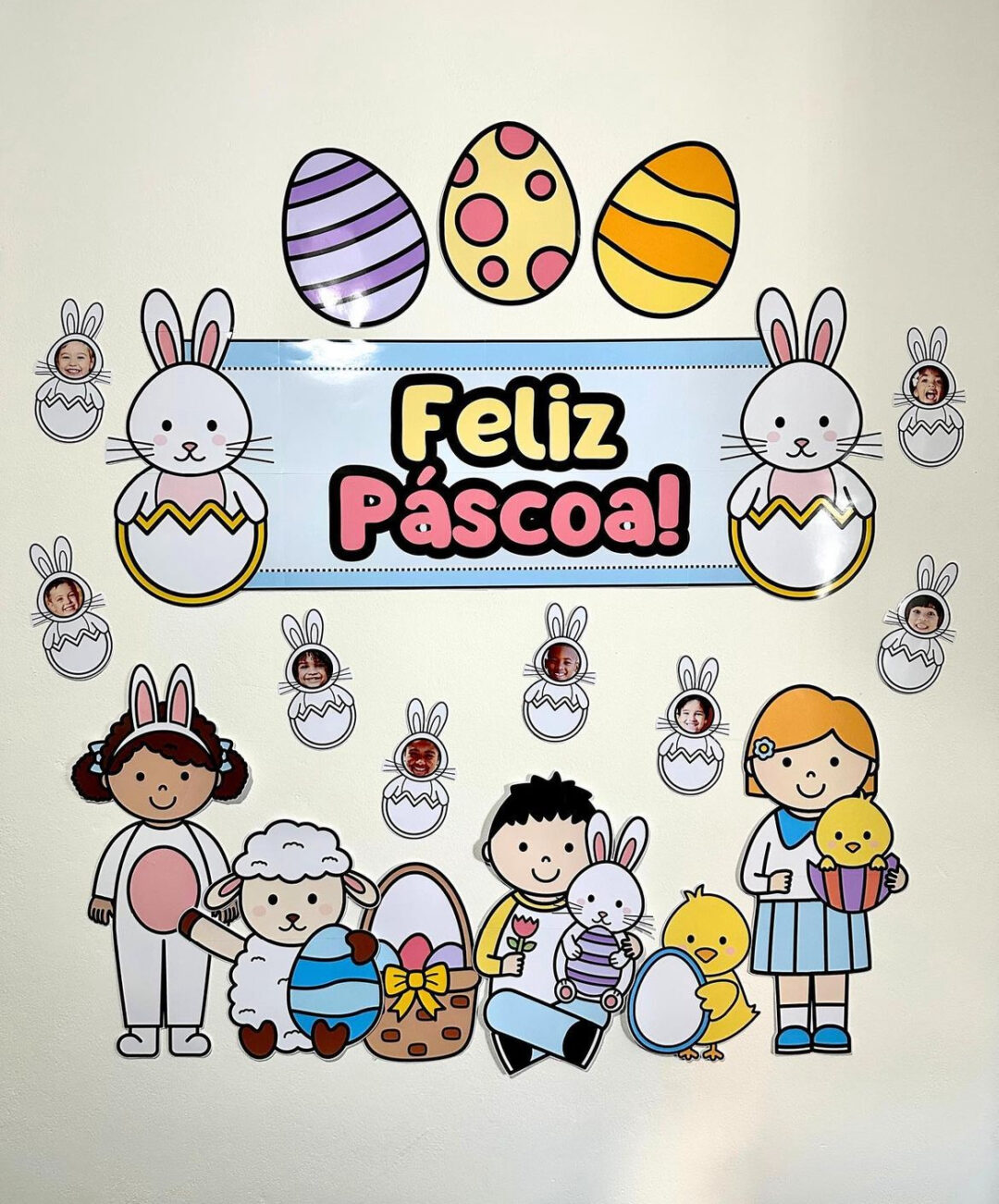 PAINEL + COELHINHO PARA FOTO ou DESENHO