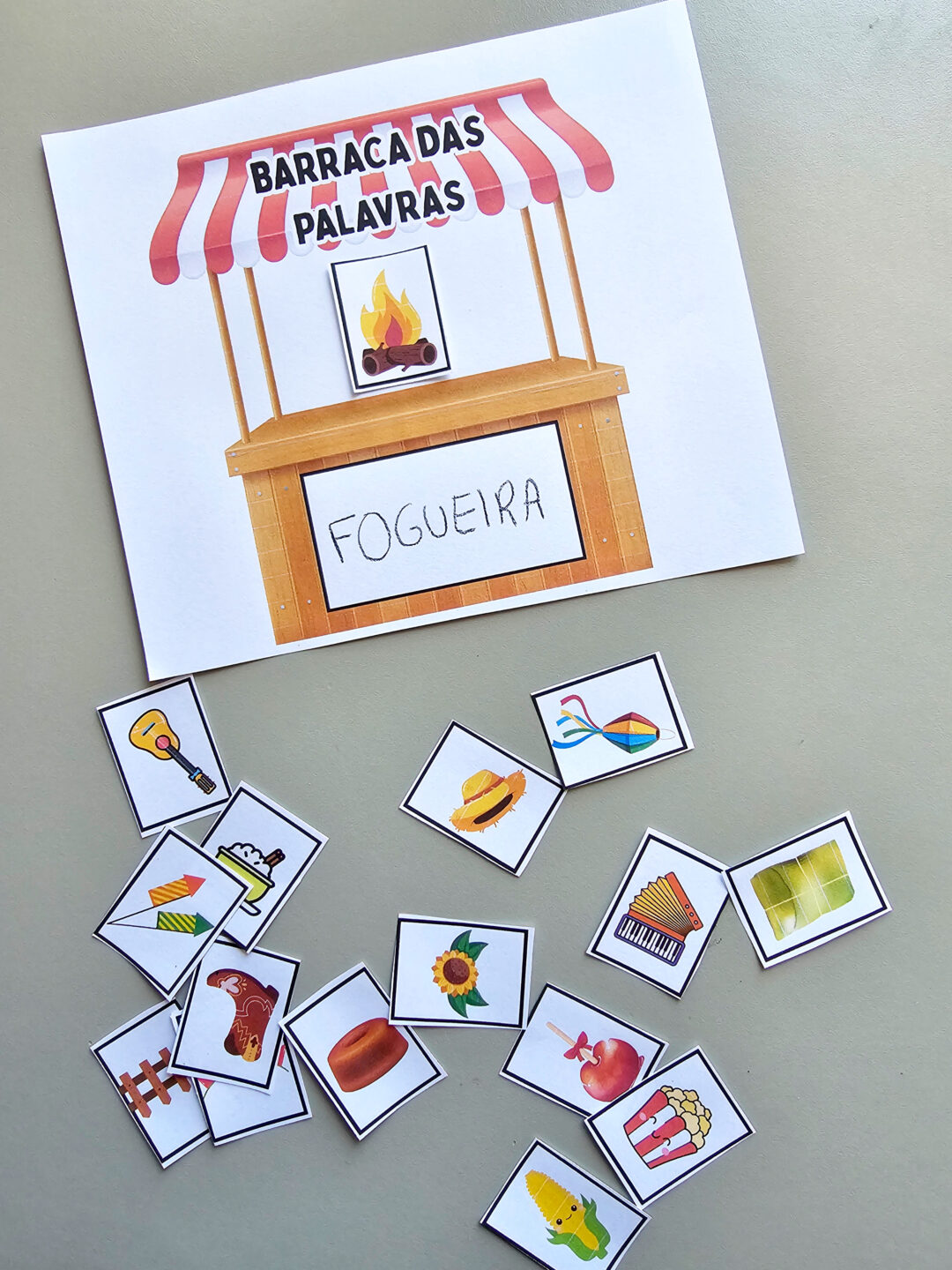 ATIVIDADES: BARRACA DAS PALAVRAS, COMIDAS TÍPICAS E ADIVINHAS JUNINOS - FESTA JUNINA - Image 2