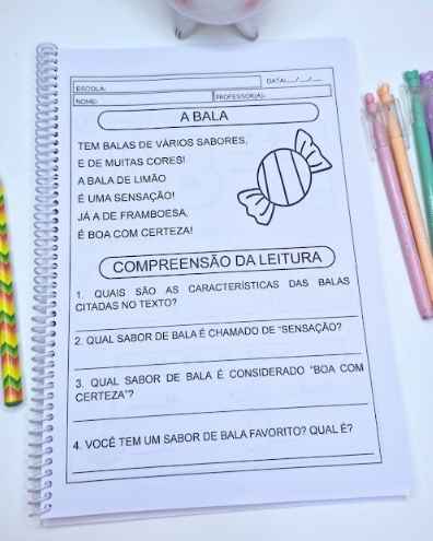 APOSTILA - Atividades Sílabas Simples com Pequenos Textos