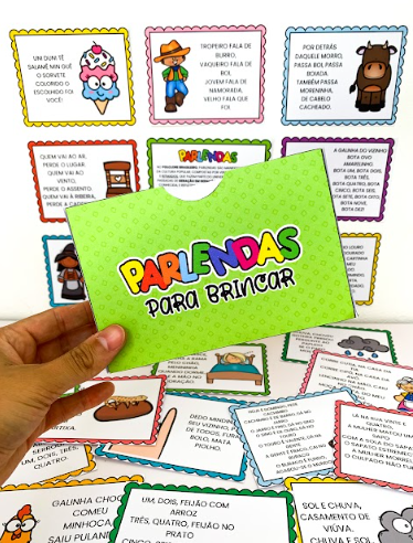 PARLENDAS PARA BRINCAR - 30 FICHAS - Imagem 2