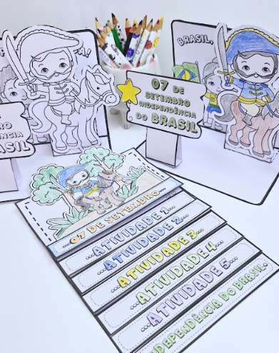 FLIPBOOK E CENÁRIO INDEPENDÊNCIA DO BRASIL
