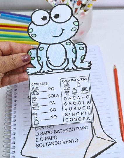 SEQUÊNCIA DIDÁTICA: SAPO DENTRO DO SACO (APOSTILA + ATIVIDADE INTERATIVA) - Imagem 5