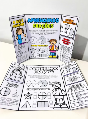 LAPBOOK APRENDENDO FRAÇÕES