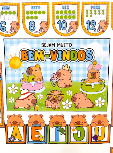 KIT SALA DE AULA - CAPIVARA - Imagem 3