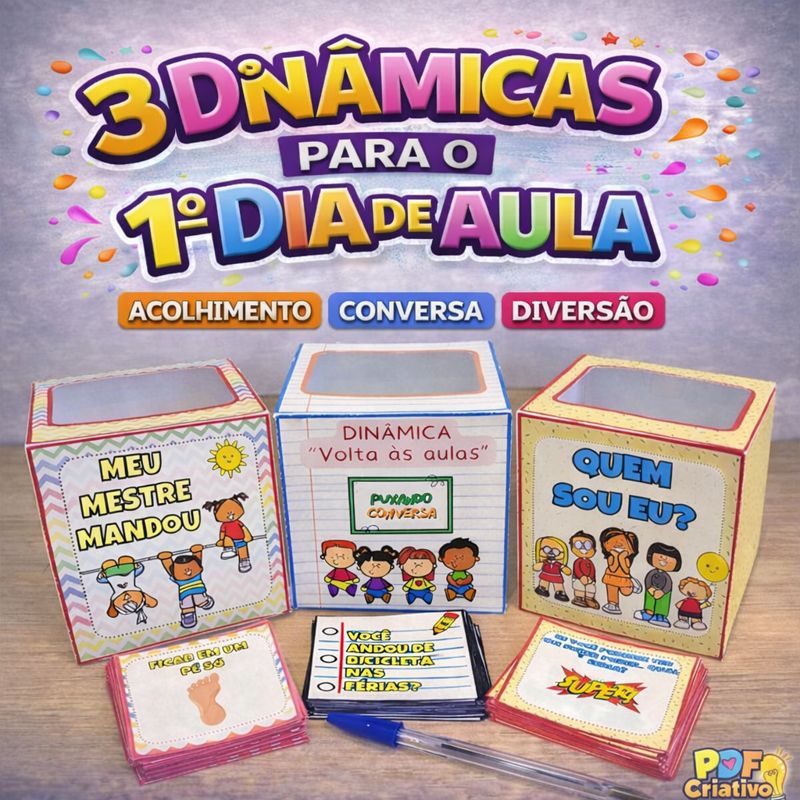 CAIXINHAS DE DINÂMICAS - VOLTA ÀS AULAS