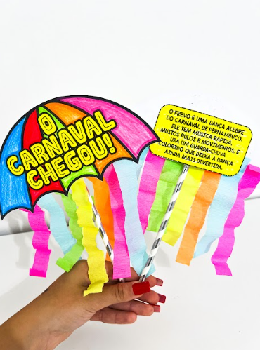 ATIVIDADE PARA COLORIR - FREVO CARNAVAL