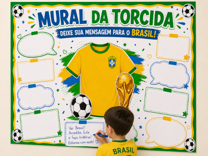 PAINEL MURAL DA TORCIDA - COPA DO MUNDO