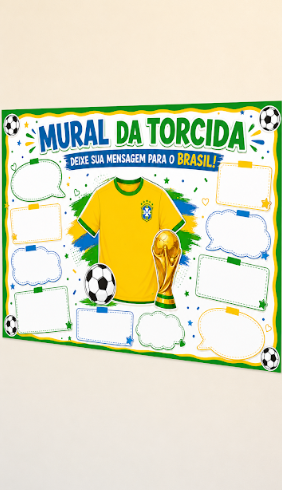 PAINEL MURAL DA TORCIDA - COPA DO MUNDO - Imagem 2